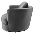 thumbnail image 3 of Armchair Accent Chair, Velvet, Grey Gray, Modern Contemporary Urban Design, Living Lounge Room Hotel Lobby Hospitality, 3 of 8