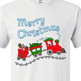 thumbnail image 4 of Inktastic Merry Christmas Train with Presents T-Shirt, 4 of 5