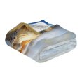 thumbnail image 2 of YAZAOO Travel Blanket Camping Blankets Fashion Seashells on Sandy Beach Patten, 2 of 8