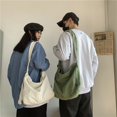 thumbnail image 4 of 1 bolso de lona verde para mujeres y hombres, bolso bandolera, bolso de mano Han, 4 of 4