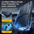 thumbnail image 5 of for Samsung Galaxy S25 Ultra Case with 2*Screen Protector, Slide Camera Cover, Kickstand, Lanyard Strap, Military Grade Shockproof Protective Heavy Duty Non-Slip for S25 Ultra Case-6.9'', Blue, 5 of 9