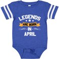 thumbnail image 3 of Inktastic Legends Are Born in April Boys or Girls Baby Bodysuit, 3 of 5