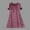 Purple, variant on POTETI Sundresses for Women Casual Beach Brown Dress Solid Short Sleeve Hooded Dress Button Mini Dresses Plus Sundress