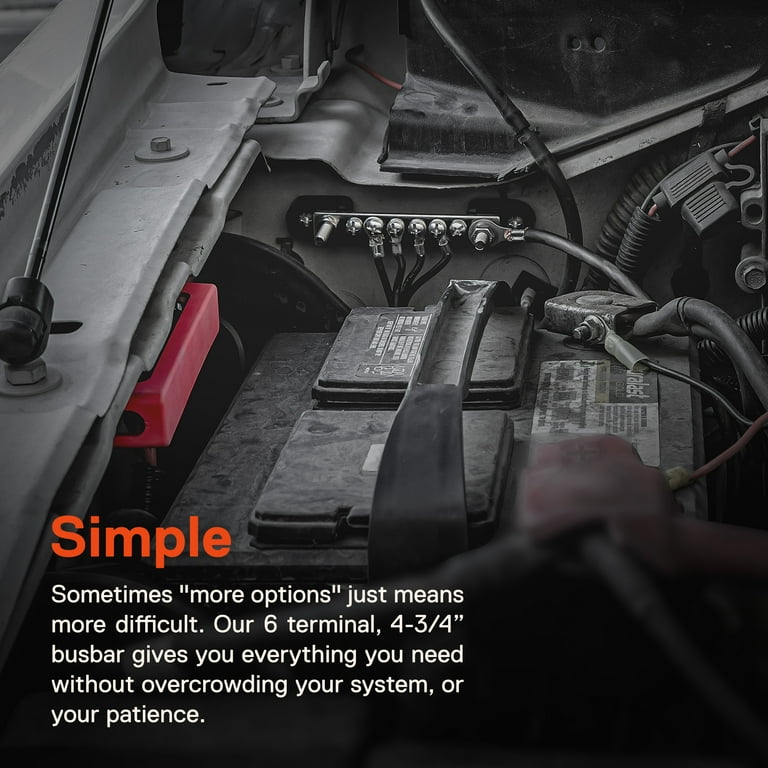 4" Bus Bar Power Distribution Terminal Block Pair With Cover - Foto 11