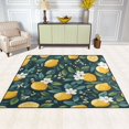 thumbnail image 2 of Yayeee Area Rugs for Living Room 6.7'x4.8' Non Slip Washable Bedroom Floor Carpet, Yellow Lemons, 2 of 5