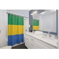 thumbnail image 2 of Gabon Flag Premium 71"x74" Waterproof Shower Curtain for Stylish Bath Decor, 2 of 2