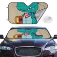 thumbnail image 4 of Goofa Cool Dino Playing Skateboard Printed Car Windshield Sunshade,Foldable Reflective Sun Visor,UV Protection Heat Blocker Sunshade,Car Cooling Accessory-, 4 of 7