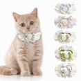 thumbnail image 2 of Exquisite Cat Saliva Towel - Three-Dimensional Flowers - Ruffled Edge - Pet Bowknot Neck Scarf - Photoshoot, 2 of 8