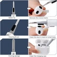 thumbnail image 3 of SUTENGDA Airpods Pro 2nd/1st Generation Shockproof Earbud Case with Lock & Cleaning Kit  Black, 3 of 10