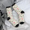 thumbnail image 5 of KLL Rose Flowers Print Cool Socks Men's Women's Crew Socks Funny Crazy Novelty Stockings, 5 of 6