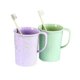 thumbnail image 4 of Set Of 4pcs Plastic Mugs With Handle, Unbreakable Plastic Coffee Cups (4 Colors, 301-400ml), 4 of 4