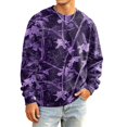 thumbnail image 2 of Men's Camouflage Sweatshirt Loose Fit Crewneck Long Sleeve Pullover Top Casual Graphic Print Hoodie Streetwear Fashion Oversized Jumper Sweater Winter Fall Clothing, 2 of 5