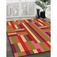 thumbnail image 3 of Ahgly Company Machine Washable Indoor Rectangle Transitional Red Area Rugs, 7' x 10', 3 of 7