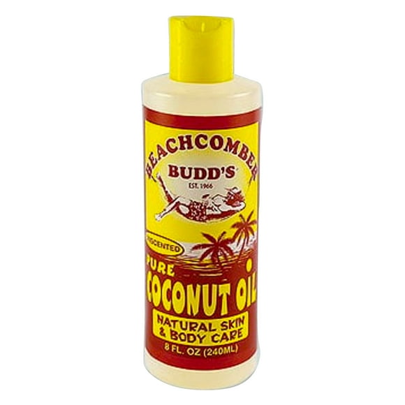 Hawaiian Beachcomber Budd Huile de Coco Pure Non Parfumée 8 oz