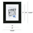 Shop Mainstays 2 PC Set 8x10 inch Matted to 5x7 inch Flat Wide Black