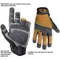 thumbnail image 2 of Custom Leathercraft Mocha Brown and Black Medium Landscaper Gloves, 2 of 3