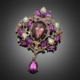 thumbnail image 4 of Xinyolin Brooch Gorgeous Luxury Flower Pattern Flower Shape Shawl Clip, for Party, 4 of 8