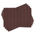 thumbnail image 1 of Ambesonne Abstract Place Mats Set of 4, Old Fashion Retro Dots, Standard Size, Brown Beige, 1 of 6