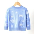 thumbnail image 6 of Uuszgmr Sweater For Child Boys Girls Toddler Boys Girls Winter Long Sleeve Christmas Cartoon Snowman Knit Sweater Base Warm Sweater For Children Clothes Soft Skin Comfortable Wear, 6 of 7