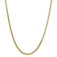 thumbnail image 6 of 10K Yellow Gold 3.0mm Silky Herringbone Chain 16 Inch, 6 of 6