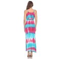 thumbnail image 4 of White Mark Robe Maxi Superposée Teinture sur Nœuds Kalea pour Femme, 4 of 5