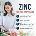 thumbnail image 6 of Zinc Microbeadlets with Copper for Immune & Acne Support | Chelated Zinc Supplement 30mg | 60 Ct, 6 of 10