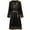 Black, variant on Hvyesh Men's Viking Tunic Medieval Pirate Robe Renaissance Embroidered Long Pobe Unisex Split V Neck Renaissance Dress Gothic Cosplay Costume
