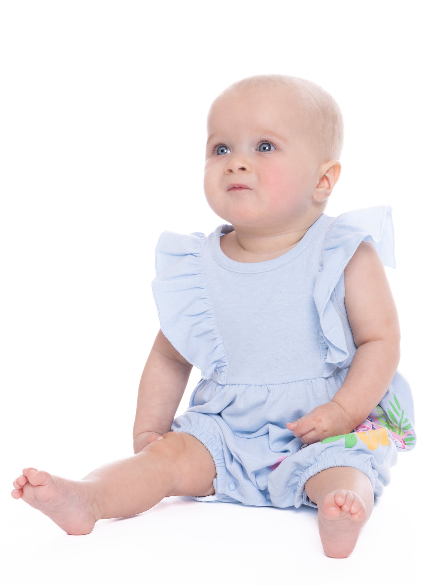 Stitch Baby Girls Romper Set, 2-Pack, Sizes 0-24 Months