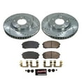 thumbnail image 3 of PowerStop Front Z23 Evolution Sport Carbon-Fiber Ceramic Brake Pad and Drilled & Slotted Rotor Kit Fits: HYUNDAI Select Models K8748, 3 of 10