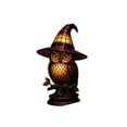 thumbnail image 6 of Hovilon Halloween Witch Owl Acrylic Night Light, 2D Stained Glass Style Wizard Table Lamp, Warm LED Desk Light for Bedroom Living Room Shelf, Vintage Fall Holiday Home Decor Ornament, Warm Glow, 6 of 7