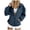 Navy, variant on Full Zip Up Sweatshirt Women No Hood - Oversized Loose Casual Long Sleeve Collared Jacket 2026 Fall Winter Clothes (Grey, XL)