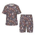 thumbnail image 1 of Balery Snowflake Fox Conjunto de Pijama Infantil de Manga Corta con Estampado – Ropa de Dormir de Algodón Suave-Large, 1 of 6