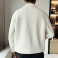 thumbnail image 3 of Maoxin Men's Coats and Jackets Men's Corduroy Casual Lapel Jacket Long Sleeve Hoodless Casual Coat/Jacket White XL, 3 of 3