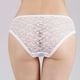 thumbnail image 5 of Gibobby Calzoncillos hipster Bragas de mujer de cintura de encaje sexy europeo y americano de algodón Sweet Hollow Bowknot Calzoncillos de mujer(Blanco， XL), 5 of 5