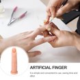 thumbnail image 2 of MasteelfCA 1Pc Nail Shop Manicure Practice Finger Fake Nail Art Training Finger Model, 2 of 7