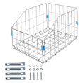 thumbnail image 2 of Cesta trasera para bicicleta Cesta para bicicleta Montaje trasero para portaequipajes, Práctica, Fácil de instalar Ligera, Desmontable, Gran capacidad Plata, 2 of 8