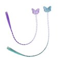 thumbnail image 4 of Gomas y pinzas para el pelo de colores del arcoíris para niños, aptas para niñas; pelo bonito y brillante para coletas de niños, 4 of 6