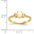 thumbnail image 2 of 10K Yellow Gold Opal Diamond Ring, 2 of 2