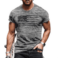 thumbnail image 1 of 2024 Été Chemises de Musculation pour Hommes Manches Courtes Col Rond T-Shirts Impression Logo 3D Ample Respirant Mode Simple Hauts, 1 of 5