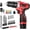 12V - 2 Batteries - Red - High, variant on Cordless Power Drill Set: 12V  Drill with  and , 65 count Acessories, 3/8"Keyless Chuck, 2 Variable Speed, 24+1 Position, Compact Drill Driver Kit for  & DIY Project