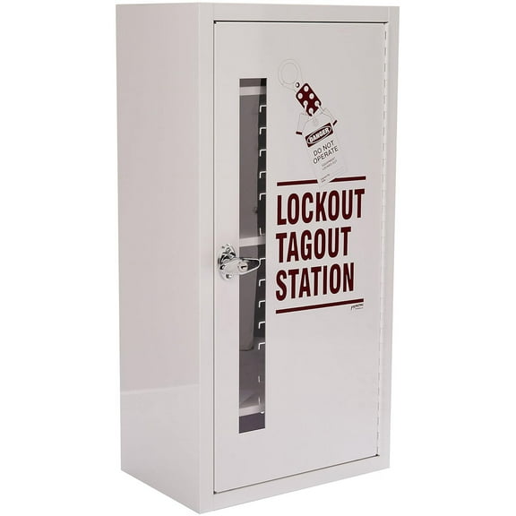 Brady LC977A, Lockout Tagout Station, Cabinet Only with Locking Handle