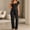 Black women's 2 piece pajama set a1, variant on sdhkgrrt Women's 2 Piece Pajama Set Square Neck Ruffle Sleeve Pullover Wide Leg Pants Matching Lounge Outfit Casual Solid Sleepwear Comfy Fall Winter Tracksuit, Blue XL