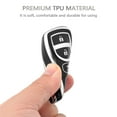 thumbnail image 6 of OFFCURVE Key Fob Cover for Nissan, Full TPU Protective Car Key Case Holder for Nissan Xterra Titan Armada Frontier Quest Sentra Infiniti FX35 FX45 QX4 3 Buttons Key Cover Car Accessories, Black, 6 of 6