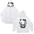 thumbnail image 1 of Hello Kitty Hello Kitty KT Gato Dibujos animados Enmascarado Cremallera Sudadera de Halloween Impresión digital 3D, 1 of 4