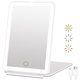 thumbnail image 1 of Rechargeable Travel Makeup Mirror with 72 Led Lights, Portable Lighted Beauty Mirror, 3 Color Lighting, Dimmable Touch Screen, 1 of 5