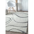 thumbnail image 2 of nuLOOM Carolyn Modern Shag Area Rug, 3' 3" x 5', Beige, 2 of 2