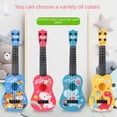 thumbnail image 5 of Guitarra pequeña para niños, este juguete puede reproducir música de piano, instrumento musical de ukelele de simulación, 5 of 5