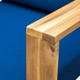 thumbnail image 4 of Acacia Wood Outdoor Lounge Set - Chair & Ottoman, Perfect for Patios, Balconies, and Gardens, 4 of 5