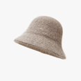 thumbnail image 1 of LinYooLi Hat Women's Autumn/Winter Korean Edition Instagram Fashion Brand Versatile Woolen Hat Cold Hat Winter Warm Ear Protection Big Head Bucket Hat, 1 of 9
