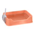 thumbnail image 4 of EHJRE Litter Tray for Small Dogs Indoor Dog Potty Tray Anti Splashing Potty Trainer Orange, 4 of 8